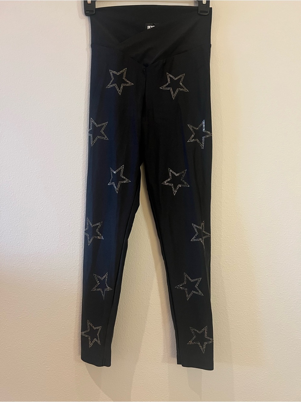 Black Star-Embellished Leggings